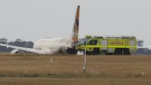 Photo #1 - Australia - Otta Nottathil - etihad_flight_tyre_fire