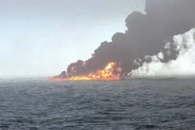 Photo #1 - U.K. - Otta Nottathil - uk_ship_fire_collission